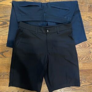 Lululemon size 31 men’s shorts navy black lot of two